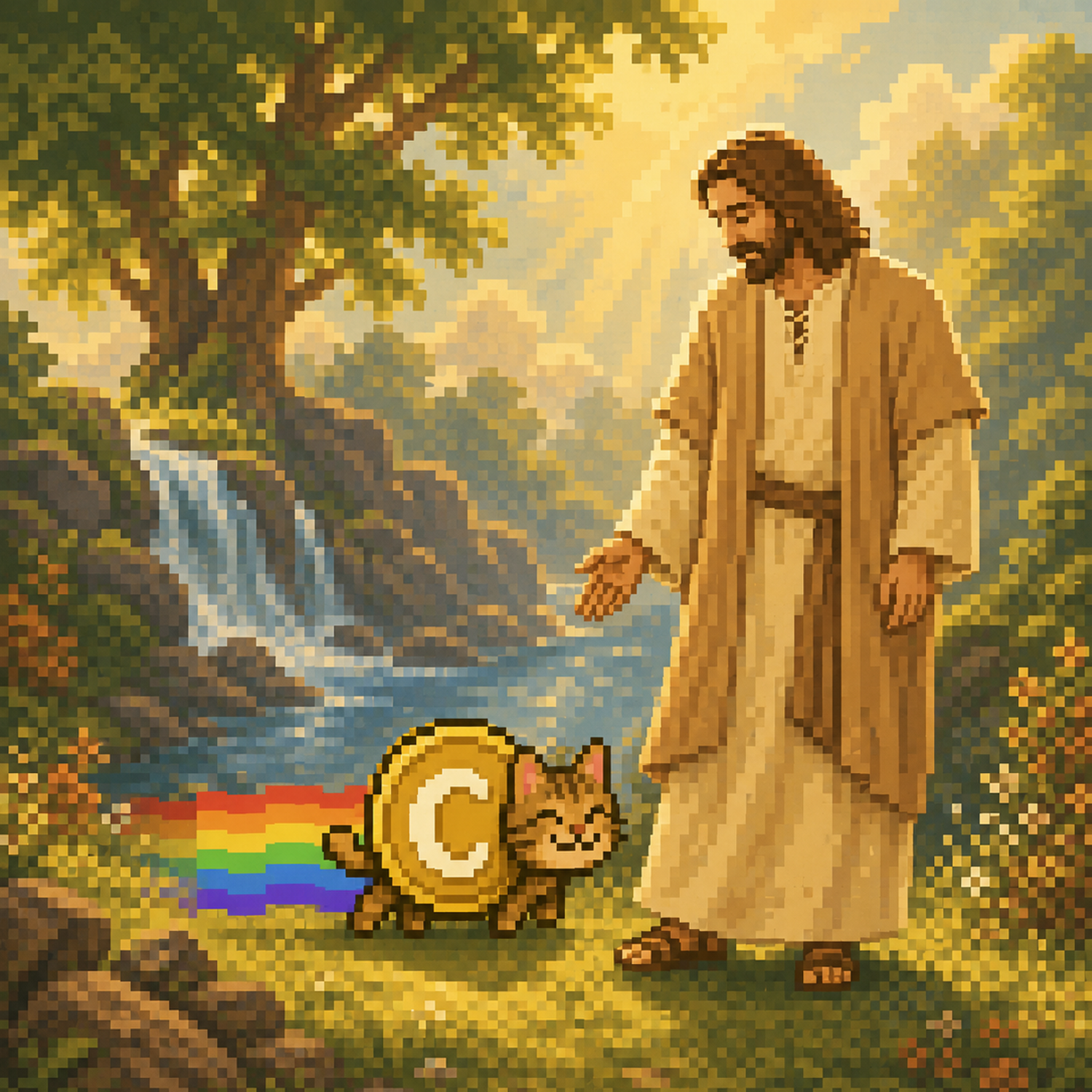he chose the coin cat